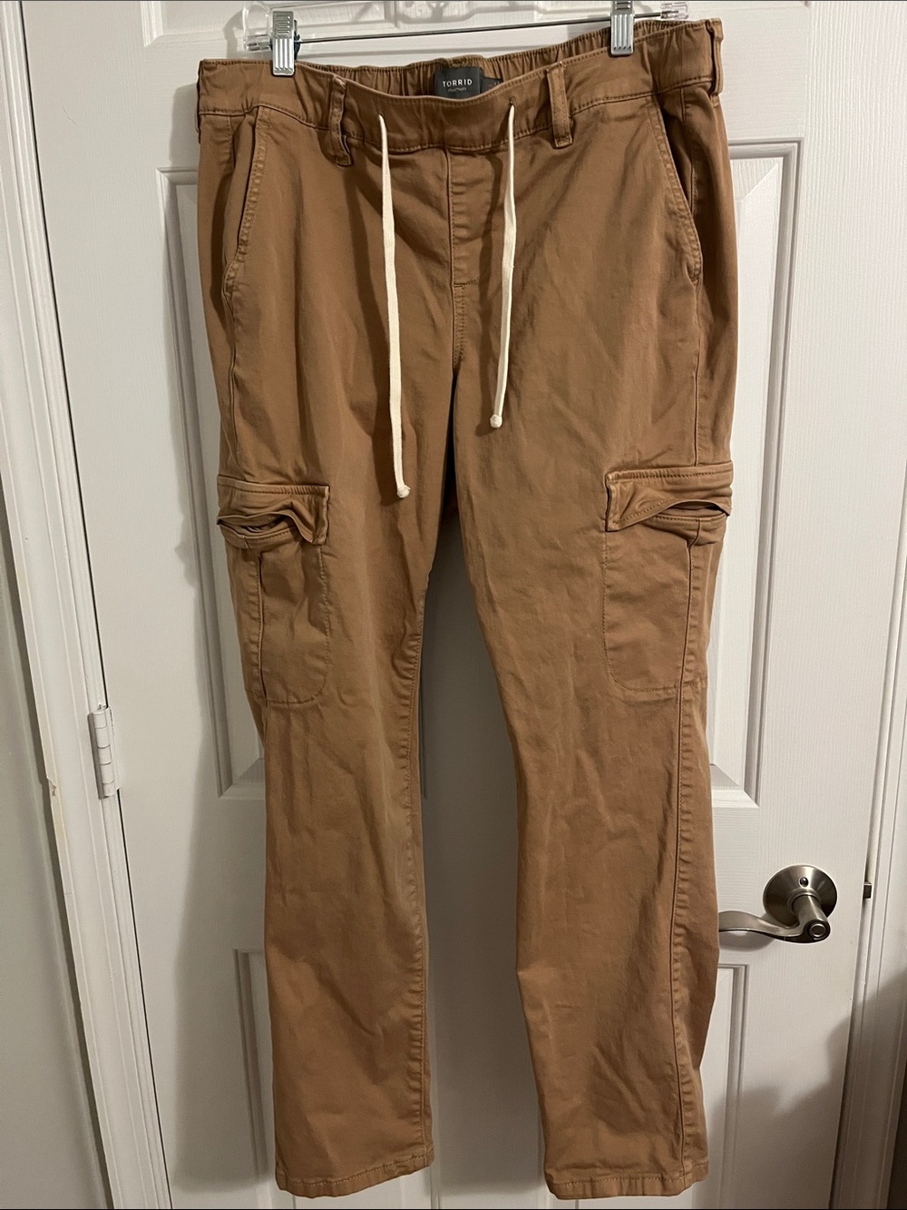 torrid Women’s Cargo Pants in Tan with Drawstring Waist Size 1R